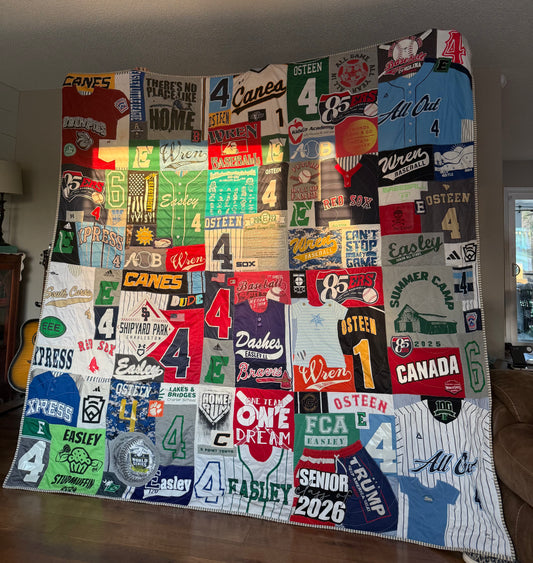 Easley Little League/Easley Highschool Baseball Quilt